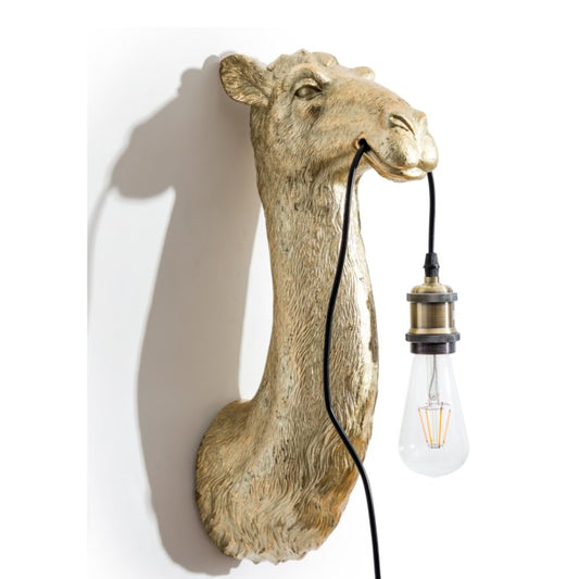 Antique Gold Camel Wall Light