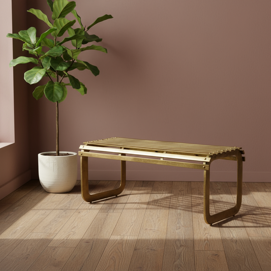 Antique_Gold_Metal_Bench