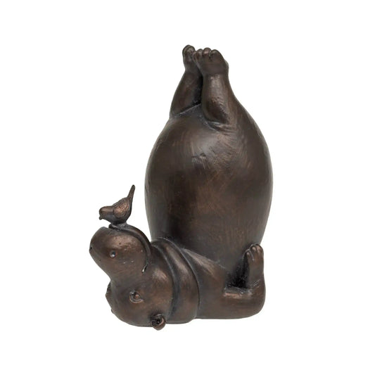 Antiqued Posing Hippo Ornament