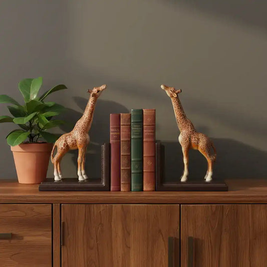 Antiqued_Giraffe_Bookends