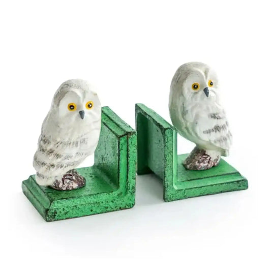 Antiqued Owl Bookends