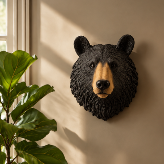 Black Bear Head Wall Decoration