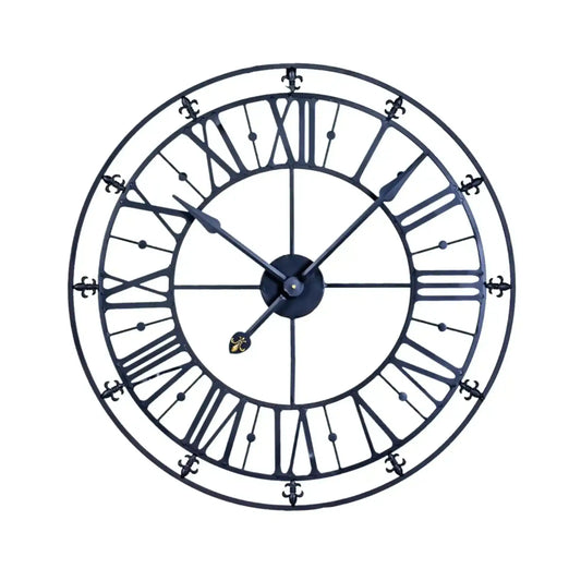 Black Skeleton Wall Clock