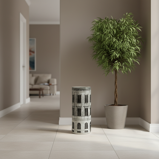 Building Facade Ceramic Umbrella Stand