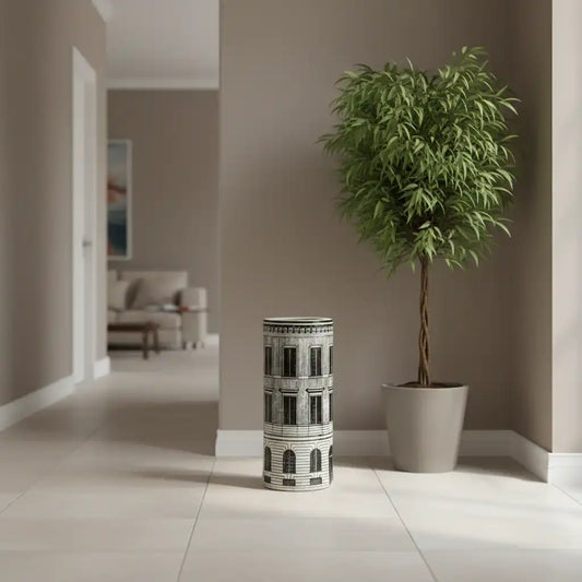 Building Facade Ceramic Umbrella Stand