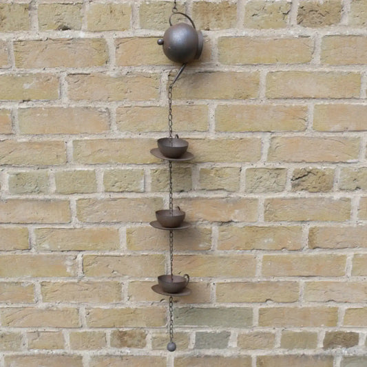 Charming Metal Teapot Rain Chain 55