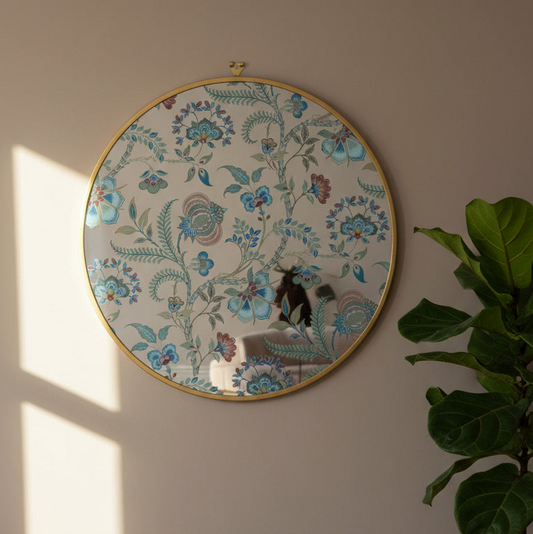 Verdant Floral Mirror