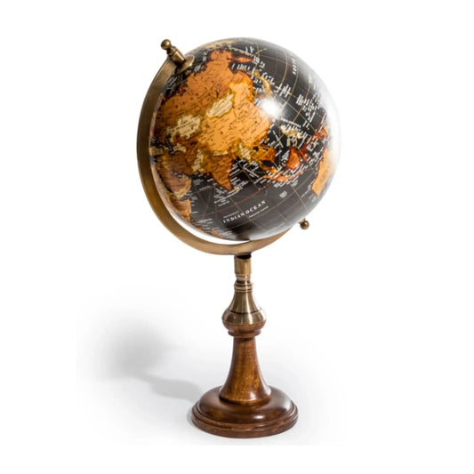 Decorative Antique Black Globe Ornament 1