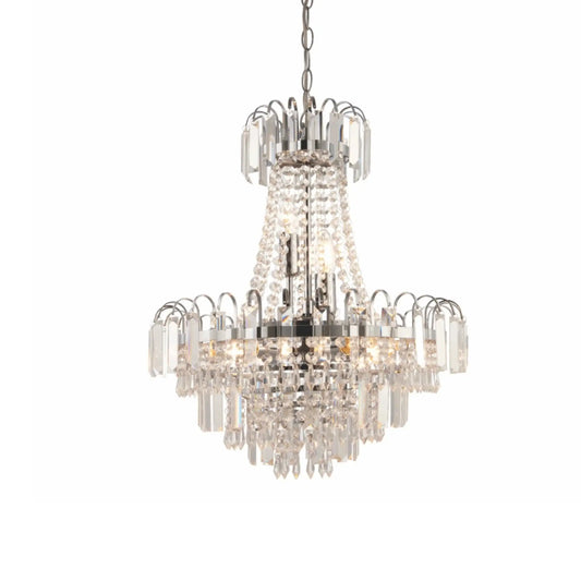 Crystal chandelier on a white background