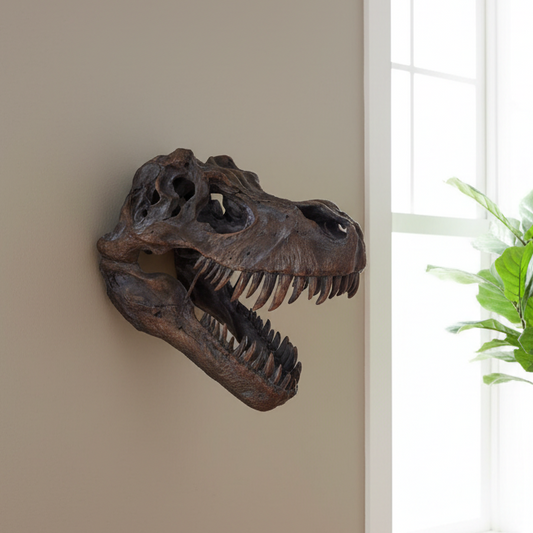 Extra Large Faux T- Rex Skull Wall Art Decoration