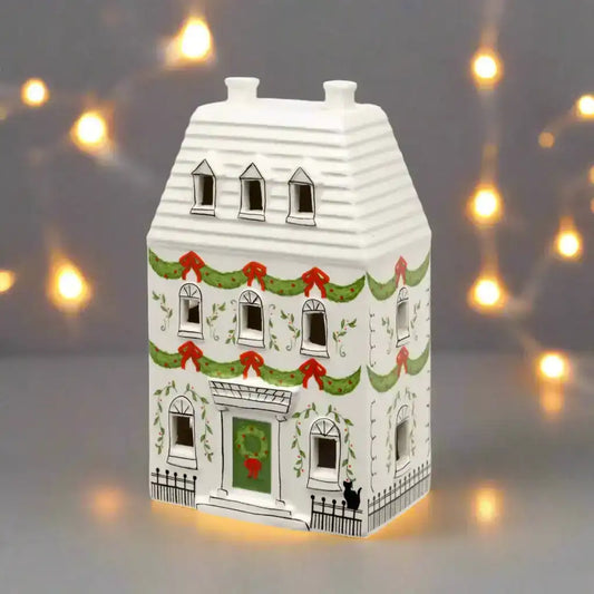 Festive Tall LED Light Up House