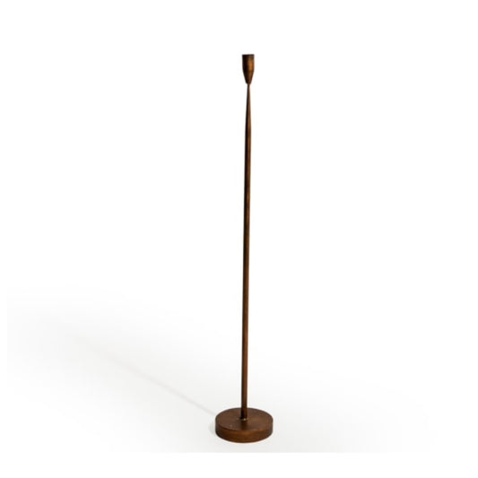 Bronze floor lamp on a white background