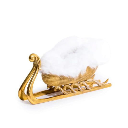 Gold Sleigh Wine Bottle Holder 3