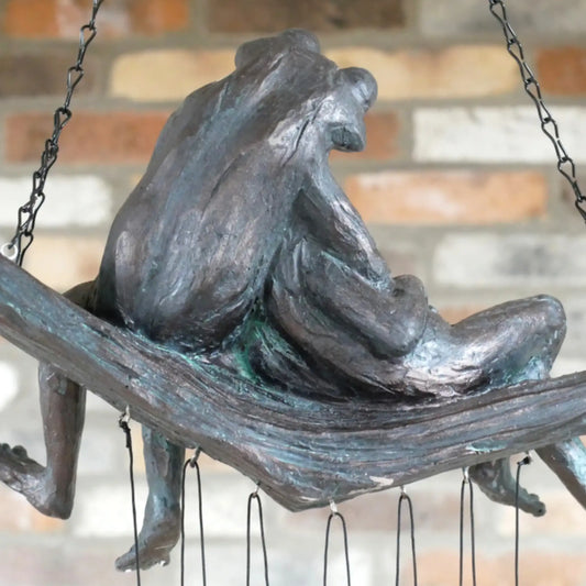 Hanging Cuddle Frogs Wind Chime