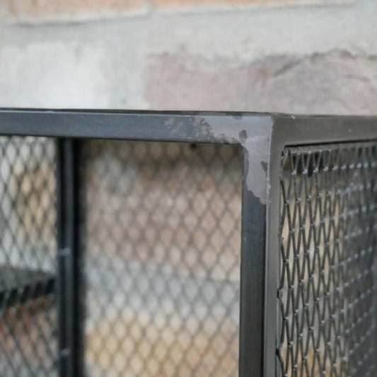 Industrial Metal Wine Wall Shelf