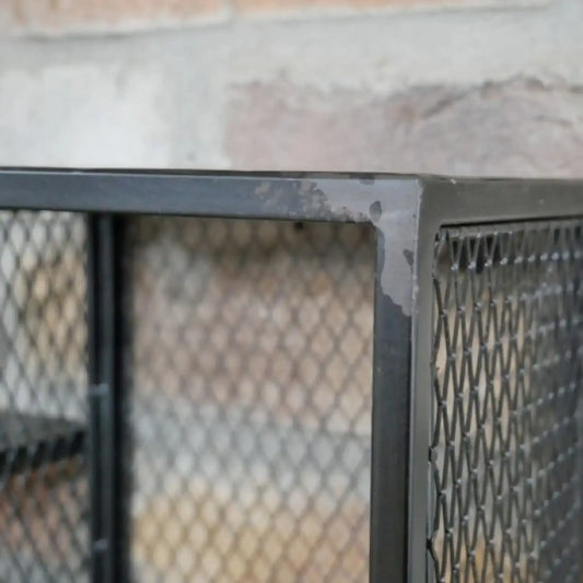 Industrial Metal Wine Wall Shelf