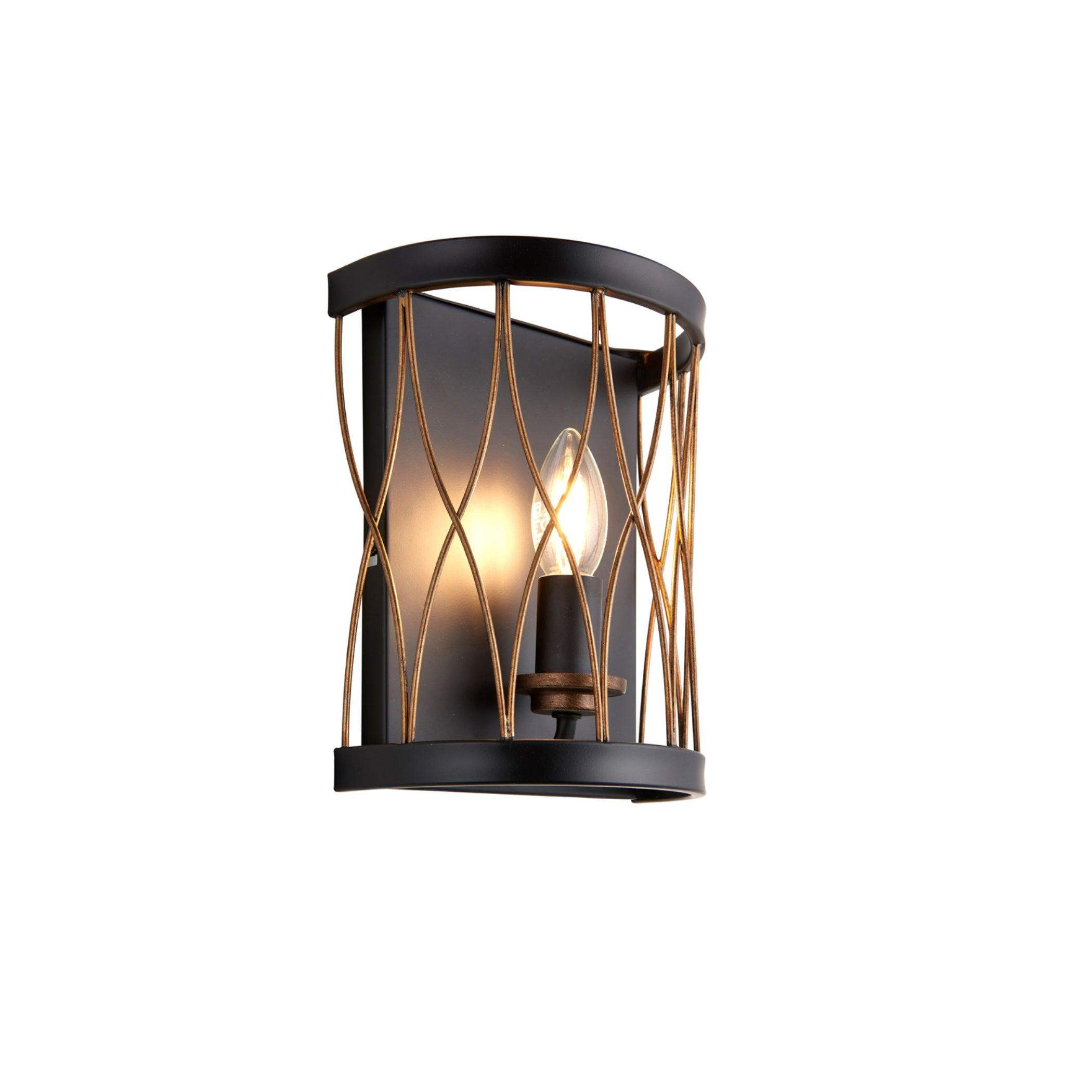 Industrial Styled Curved Wall Light 5