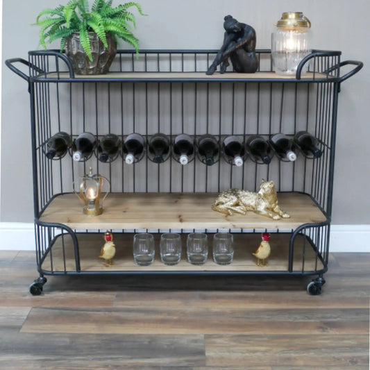 Industrial Wine & Drinks Trolley