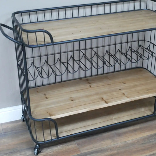 Industrial Wine & Drinks Trolley
