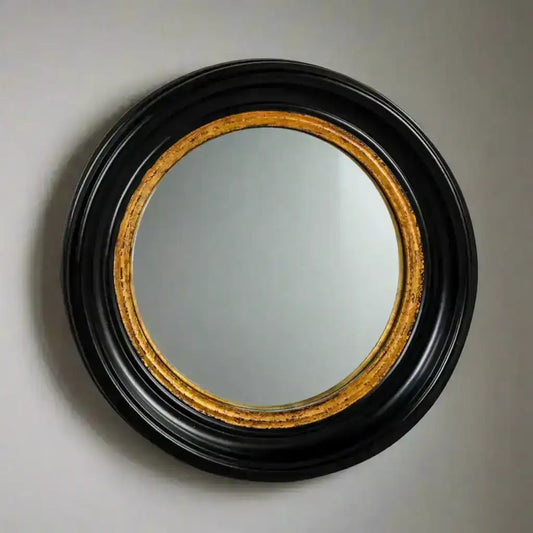 Large Convex Glass Porthole Wall Mirror