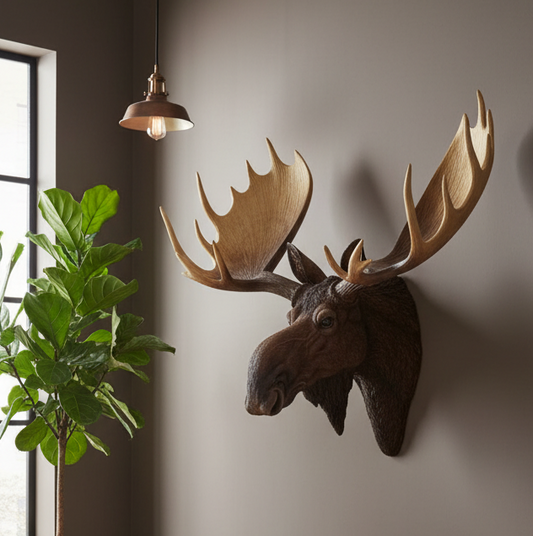 Large Moose Head Wall Art Decoration