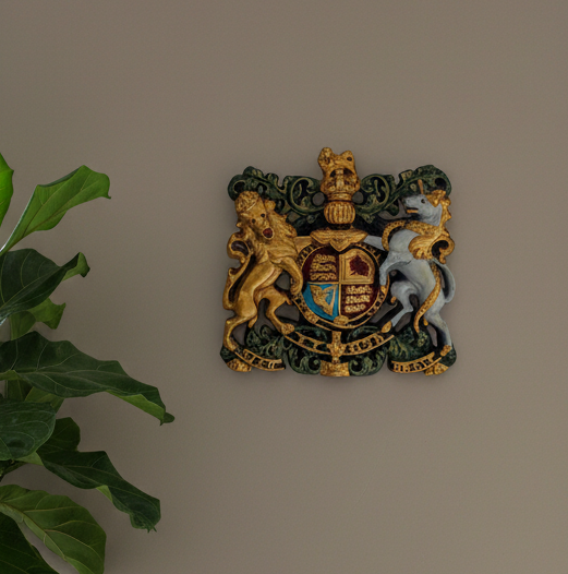 Large Regal Coat of Arms Wall Sign