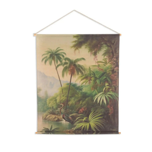 Large Hanging Tropical Forest Canvas 4