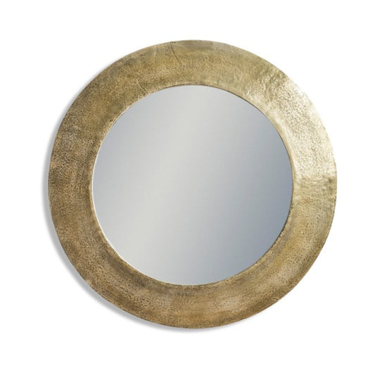 Light Gold Metal Wall Mirror 1