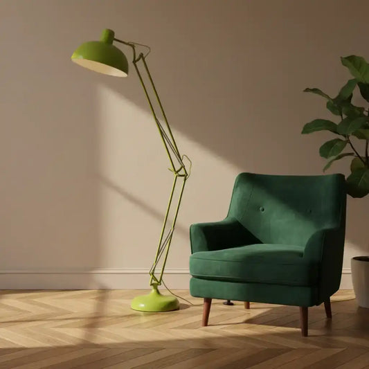 LimeGreenDeskStyleFloorLamp