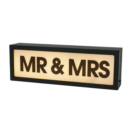Mr & Mrs LED Light Box