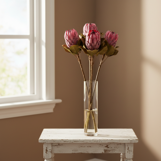 4 Large Protea Stems