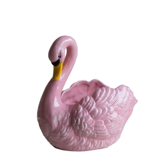 Pink Swan Display Bowl / Planter 1