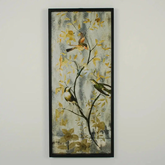 Rectangular Beautiful Bird Wall Art Mirror
