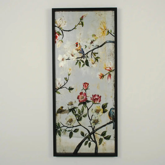 RectangularBeautifulBird_FlowersWallArtMirror