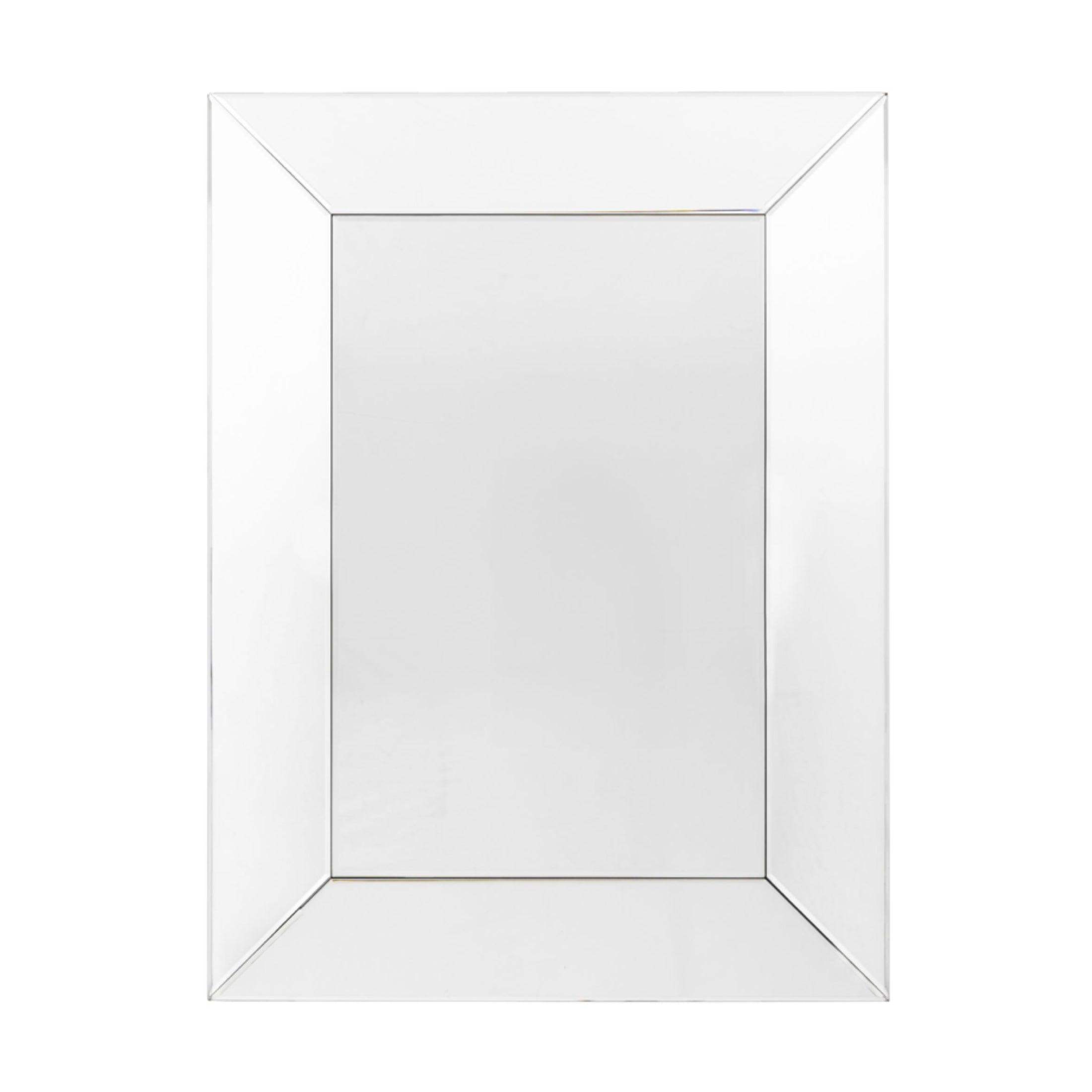 Rectangular Bevelled Glass Edge Venetian Style Wall Mirror 1