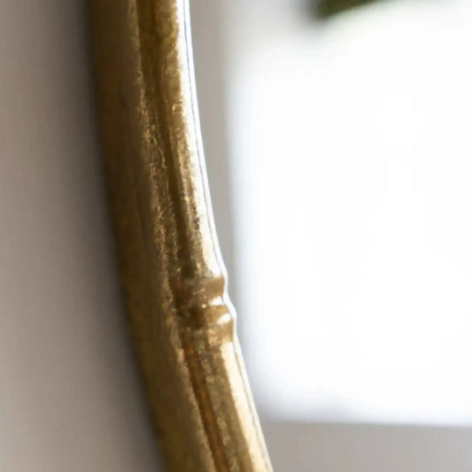 Close-up of a gold-colored object with a blurred background