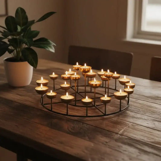 Round Multi Tea Light Holder