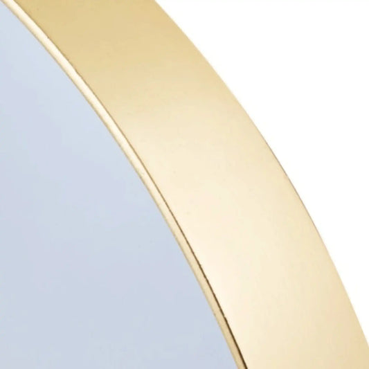 Gold-colored metal strip on a gradient background
