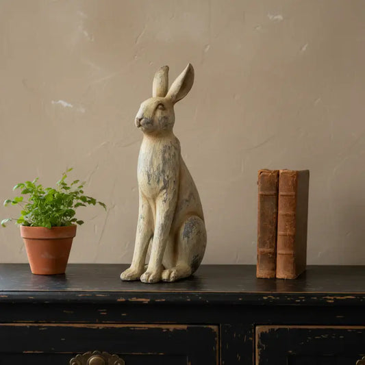 Rustic Sitting Hare Ornament