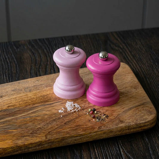 Small Pink Salt and Pepper Mill Set