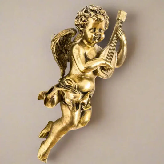 Vintage Gold Wall Cherub 1
