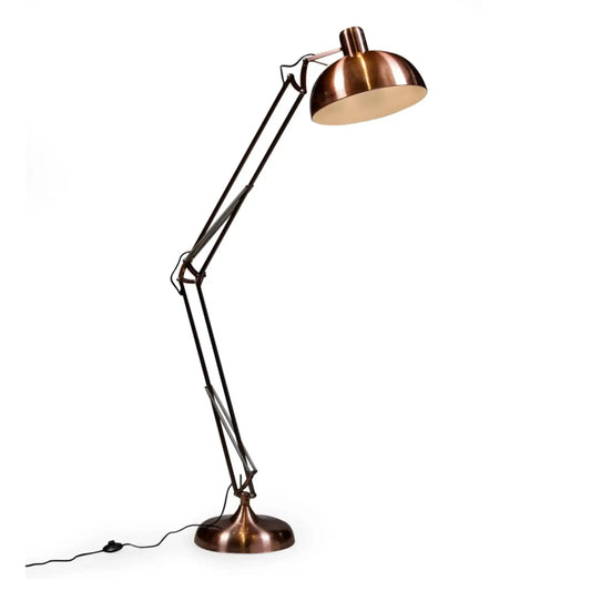 Vintage Copper Desk Style Floor Lamp