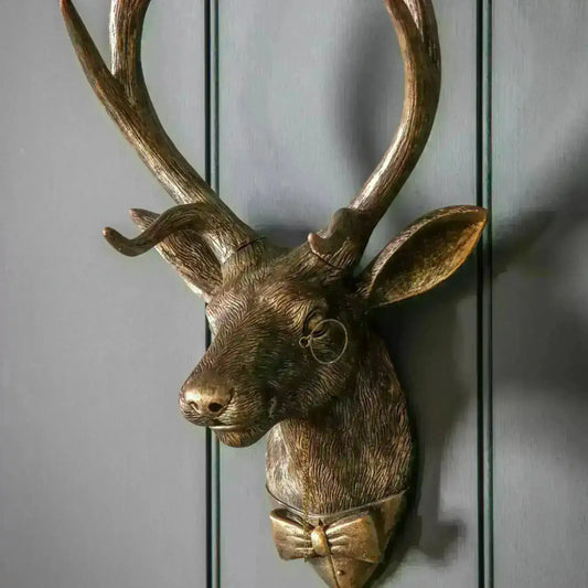 Bronze Stag Wall Decoration - The Farthing