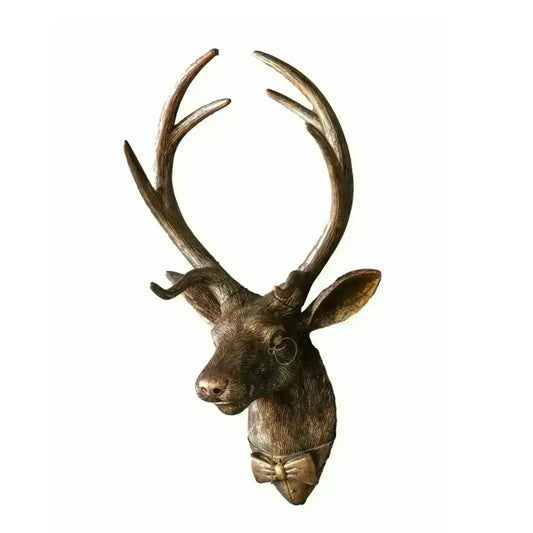 Bronze Stag Wall Decoration - The Farthing