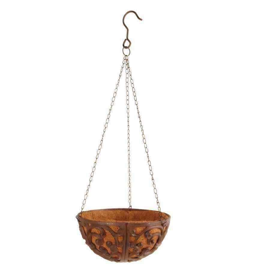 Cast Iron Hanging Basket dia 25cm - The Farthing