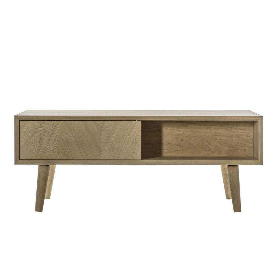 Chevron Fronted 2 Drawer Coffee Table - The Farthing