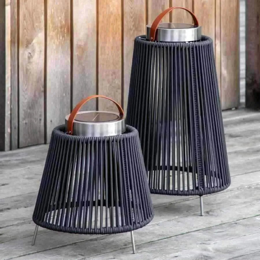 Dark Rope Solar LED Outdoor Light - choice of size - The Farthing