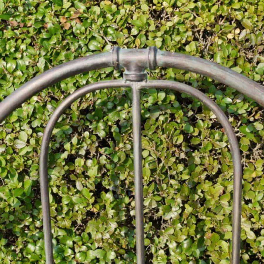 Distressed Iron Garden Bench - The Farthing