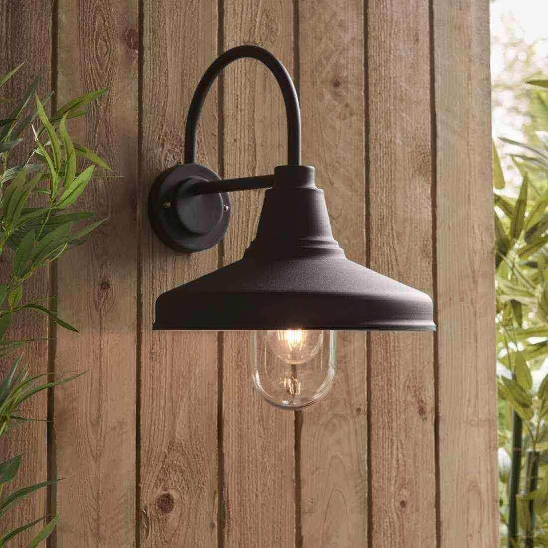 Exterior Black Wiltshire Barn Downlighting Wall Light - The Farthing