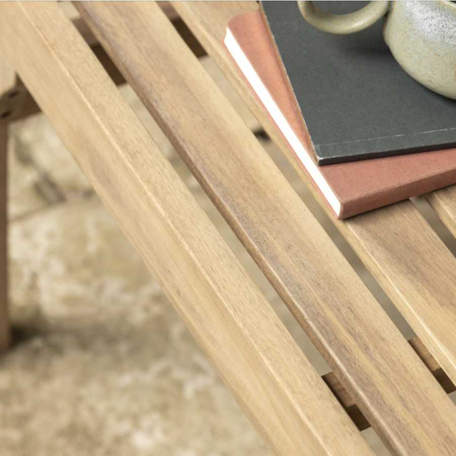 Folding Acacia Wood Garden Bench - The Farthing
